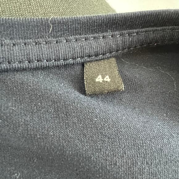 OPUS Basic Long Sleeve Smilia Shirt Navy Blue Jersey Round Neck Slim-Fit 44 M - Picture 6 of 8